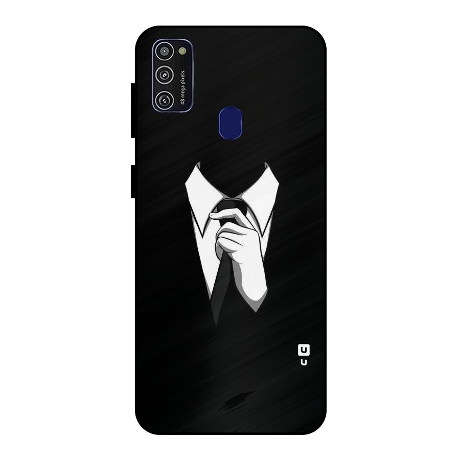 Faceless Gentleman Metal Back Case for Galaxy M30s