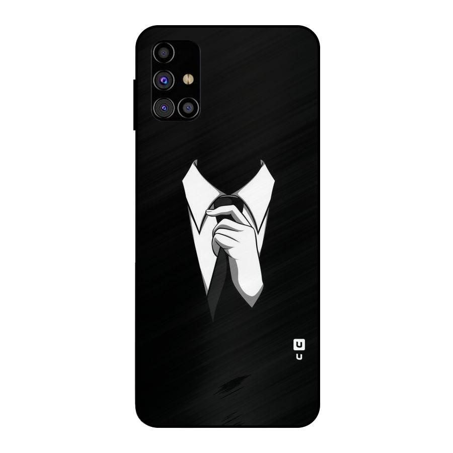 Faceless Gentleman Metal Back Case for Galaxy M31s