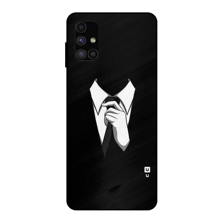 Faceless Gentleman Metal Back Case for Galaxy M51