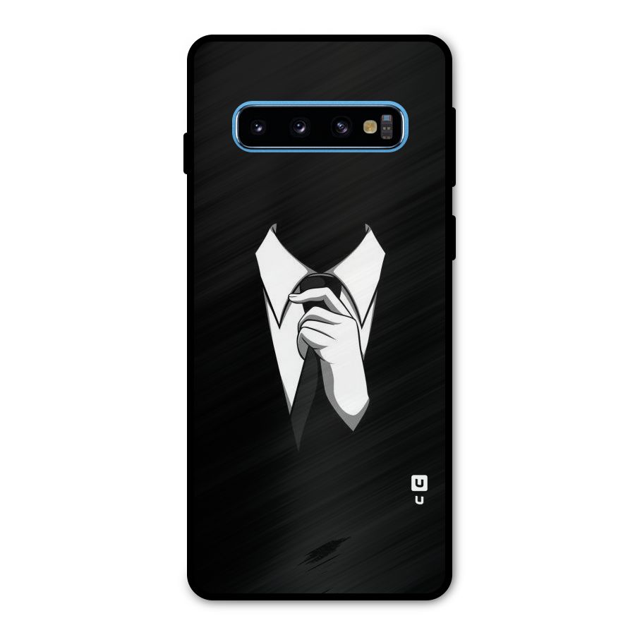 Faceless Gentleman Metal Back Case for Galaxy S10
