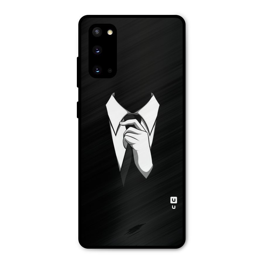 Faceless Gentleman Metal Back Case for Galaxy S20