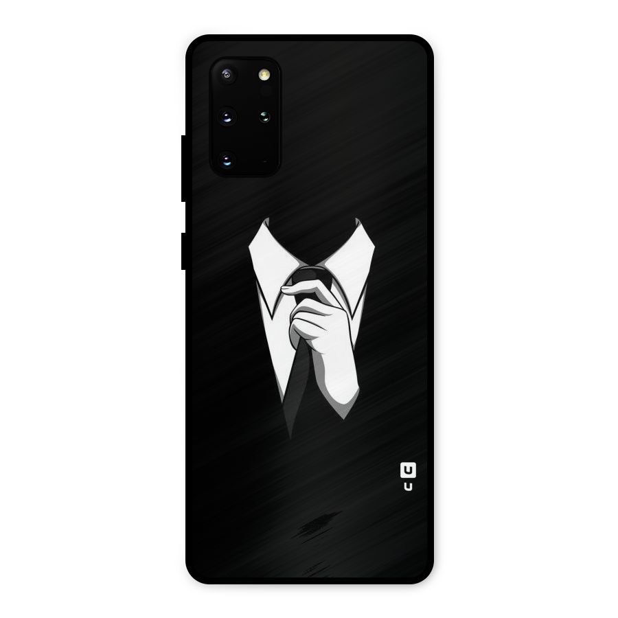 Faceless Gentleman Metal Back Case for Galaxy S20 Plus