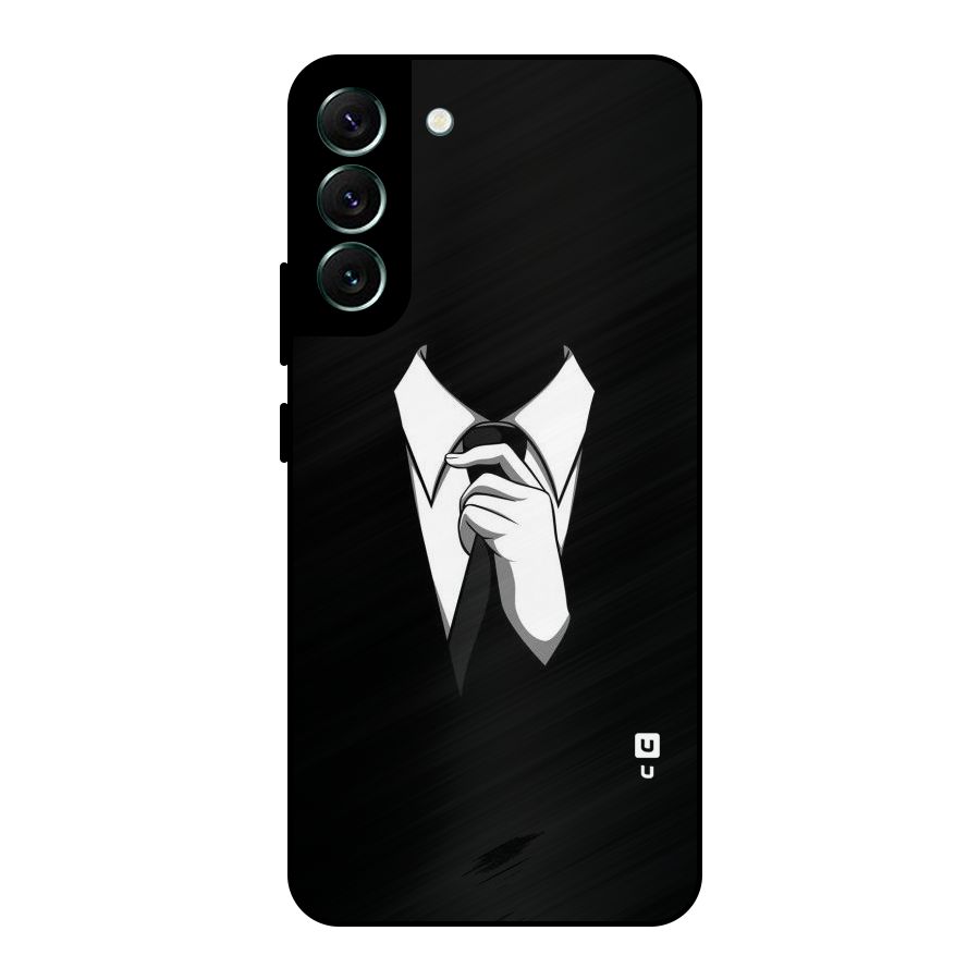 Faceless Gentleman Metal Back Case for Galaxy S22 Plus 5G