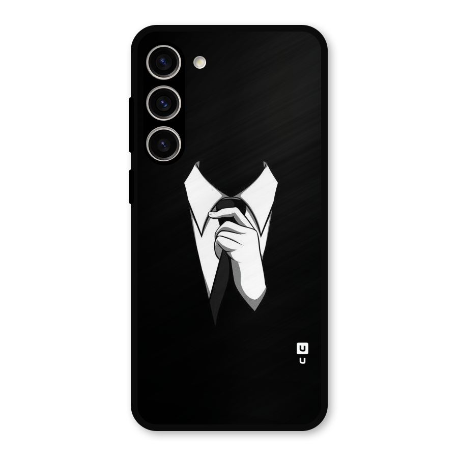 Faceless Gentleman Metal Back Case for Galaxy S23 Plus