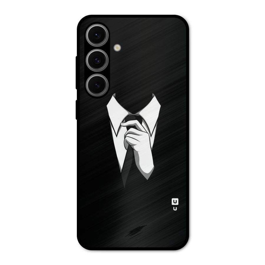 Faceless Gentleman Metal Back Case for Galaxy S24 FE