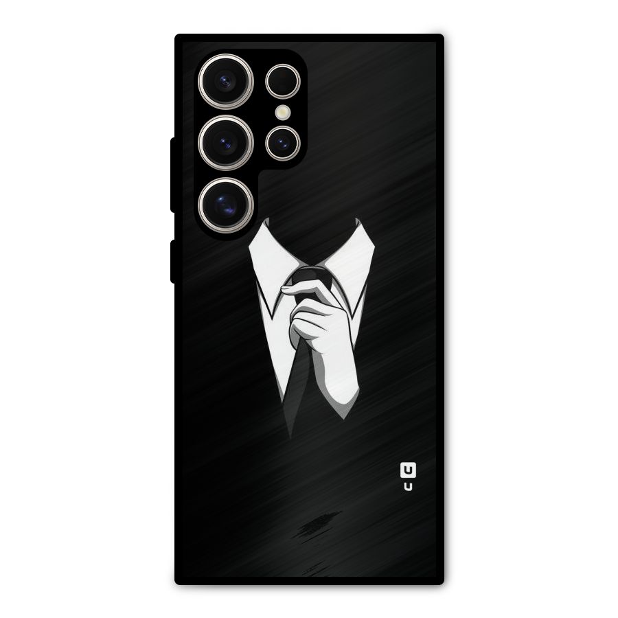 Faceless Gentleman Metal Back Case for Galaxy S24 Ultra