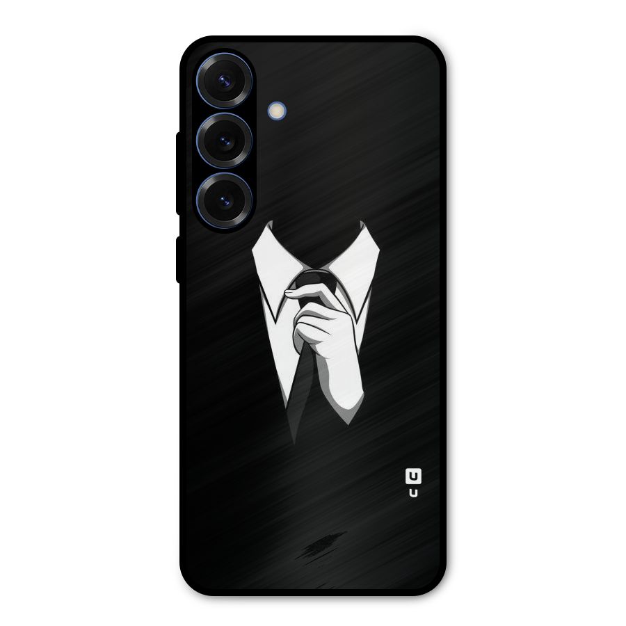 Faceless Gentleman Metal Back Case for Galaxy S25 Plus