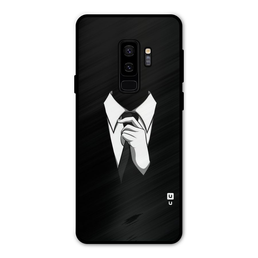 Faceless Gentleman Metal Back Case for Galaxy S9 Plus
