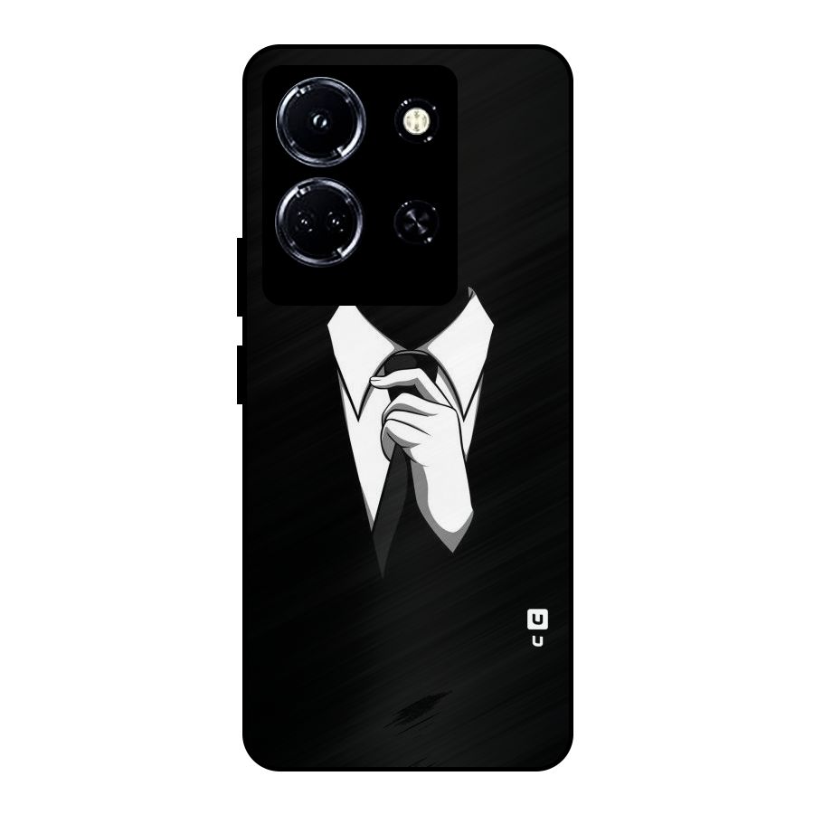 Faceless Gentleman Metal Back Case for Infinix Note 30 5G