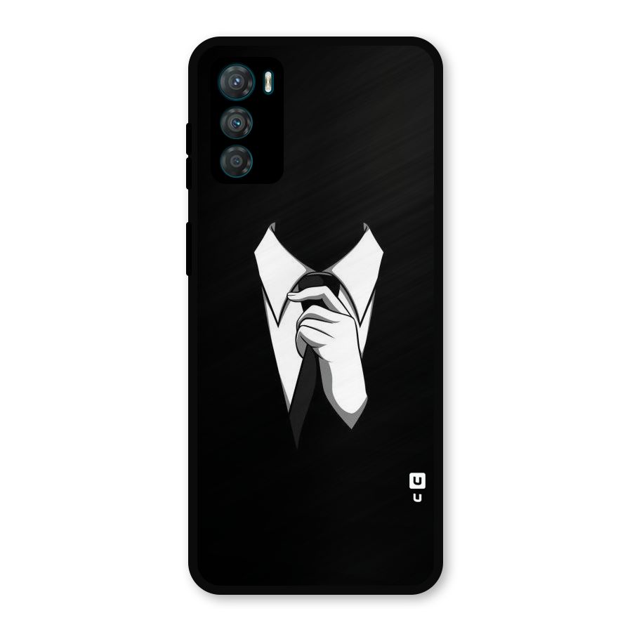 Faceless Gentleman Metal Back Case for Moto G42