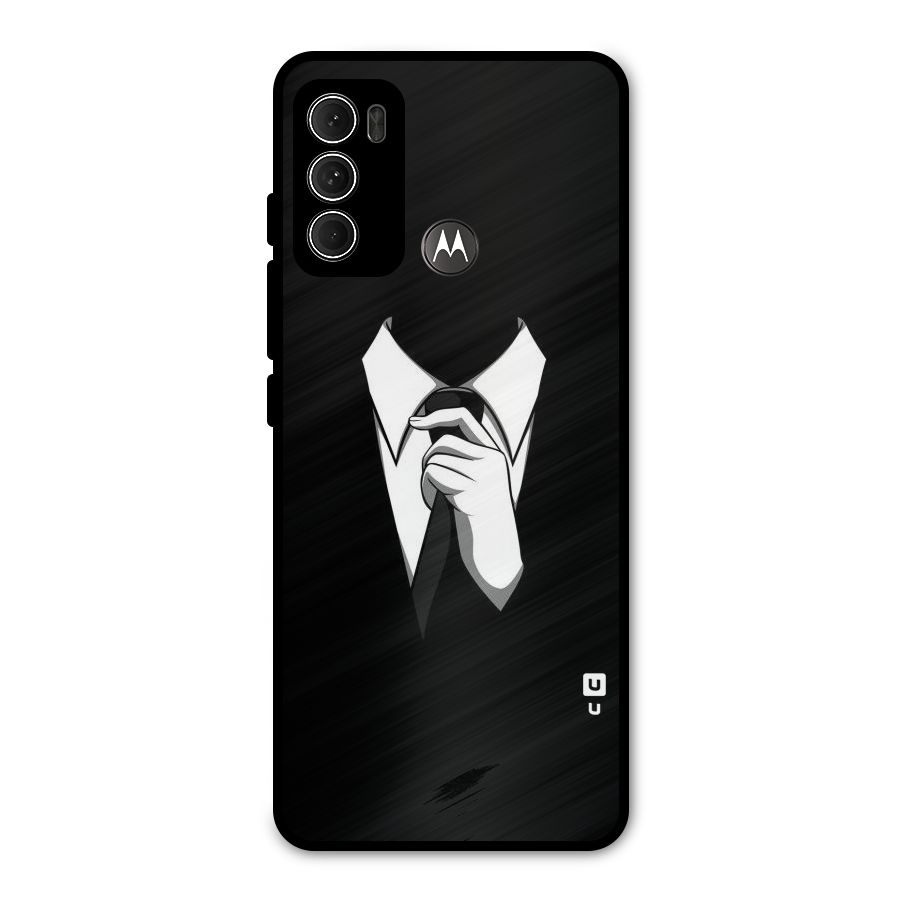 Faceless Gentleman Metal Back Case for Moto G60