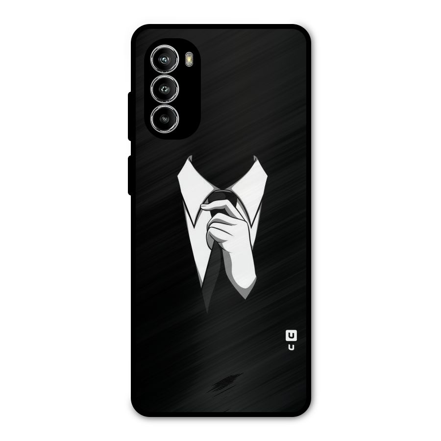 Faceless Gentleman Metal Back Case for Moto G82