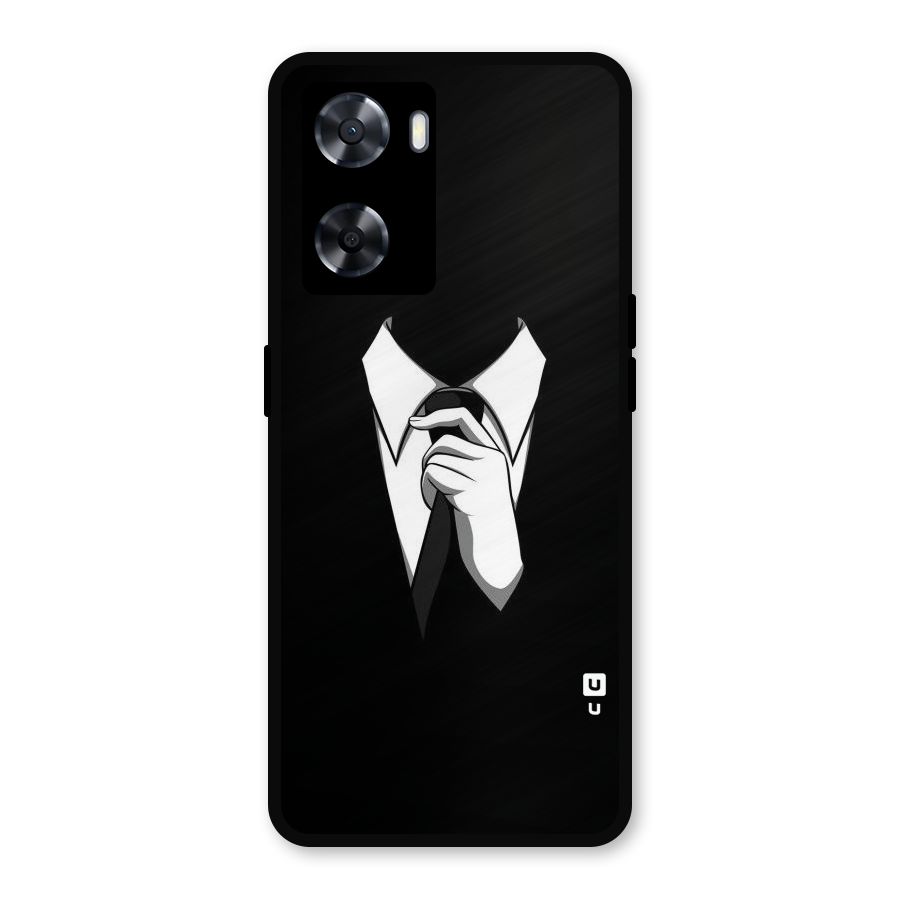 Faceless Gentleman Metal Back Case for Oppo A57 2022