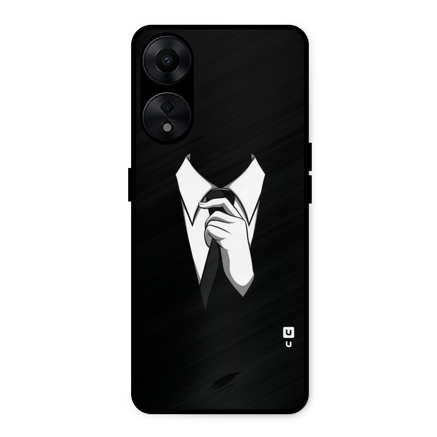 Faceless Gentleman Metal Back Case for Oppo A78 5G