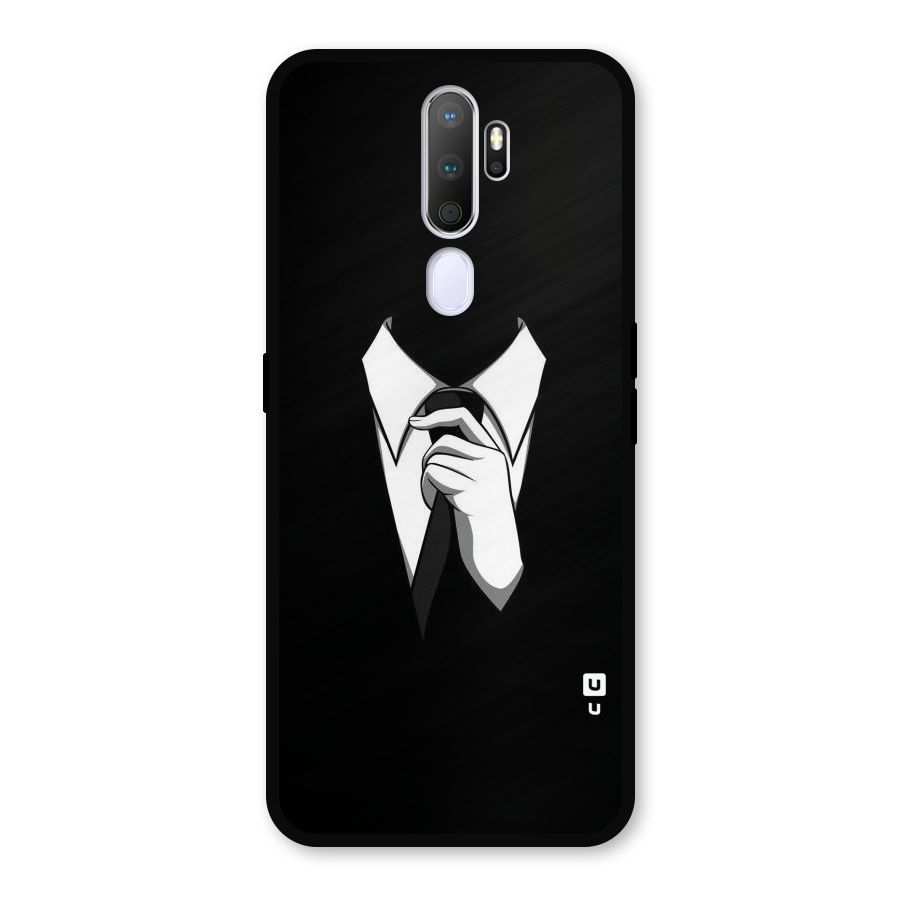 Faceless Gentleman Metal Back Case for Oppo A9 (2020)