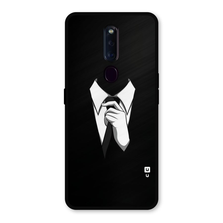 Faceless Gentleman Metal Back Case for Oppo F11 Pro