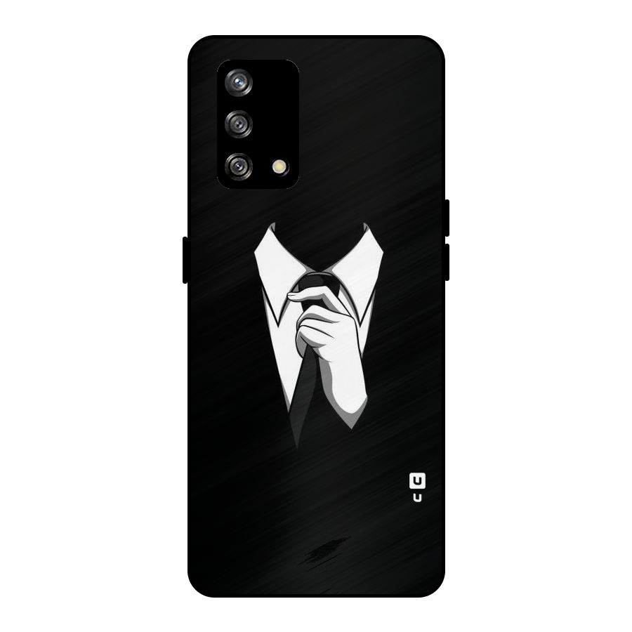 Faceless Gentleman Metal Back Case for Oppo F19