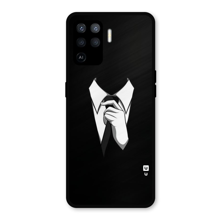 Faceless Gentleman Metal Back Case for Oppo F19 Pro