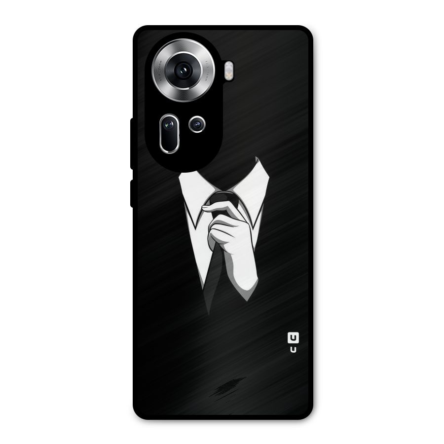 Faceless Gentleman Metal Back Case for Oppo Reno11 5G