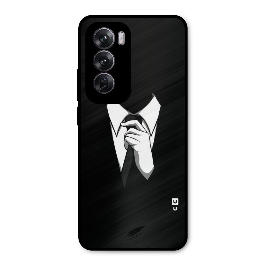 Faceless Gentleman Metal Back Case for Oppo Reno12 Pro