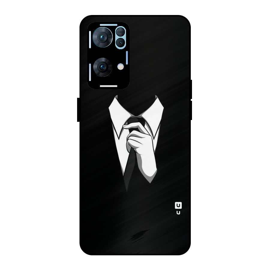 Faceless Gentleman Metal Back Case for Oppo Reno7 Pro 5G