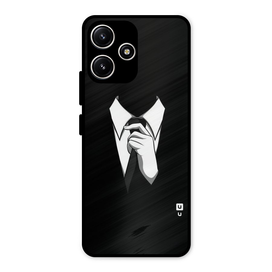Faceless Gentleman Metal Back Case for Poco M6 Pro