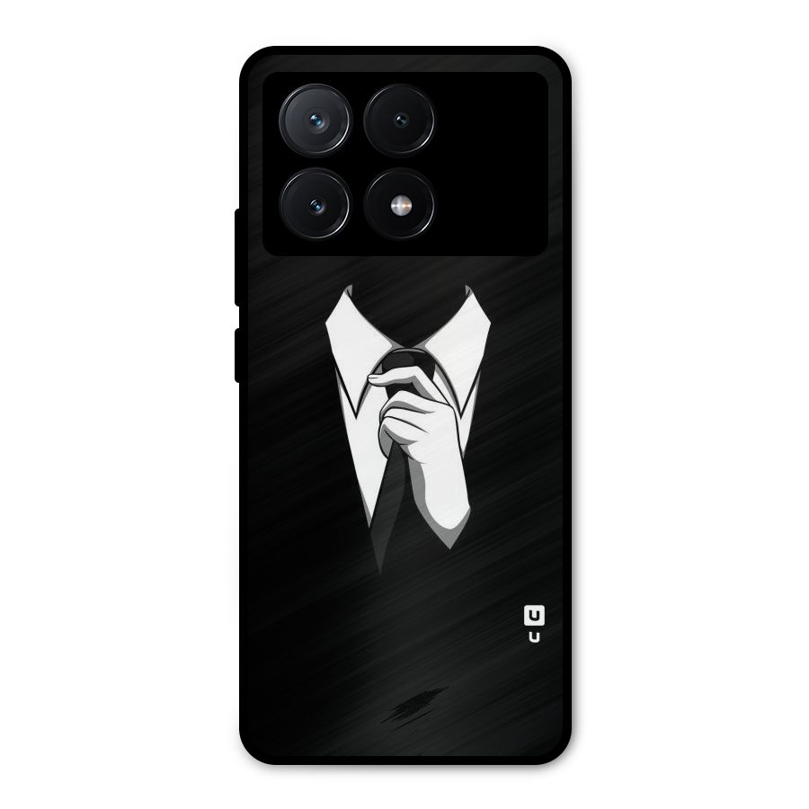 Faceless Gentleman Metal Back Case for Poco X6 Pro