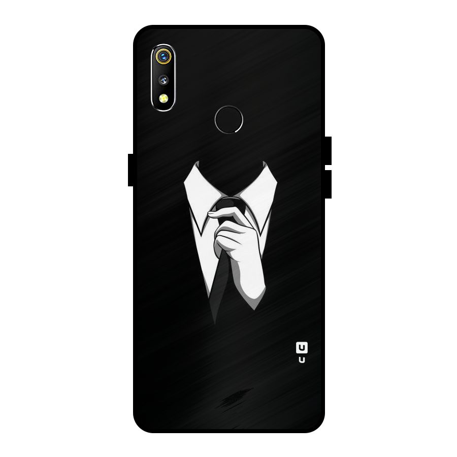 Faceless Gentleman Metal Back Case for Realme 3