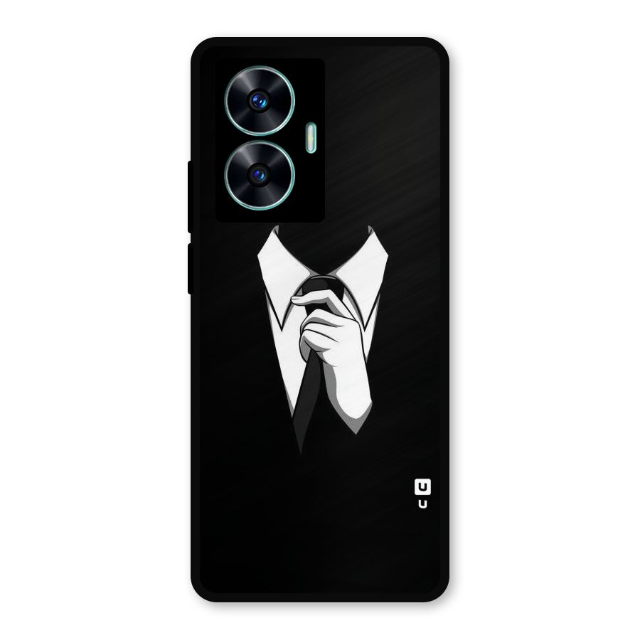 Faceless Gentleman Metal Back Case for Realme Narzo N55