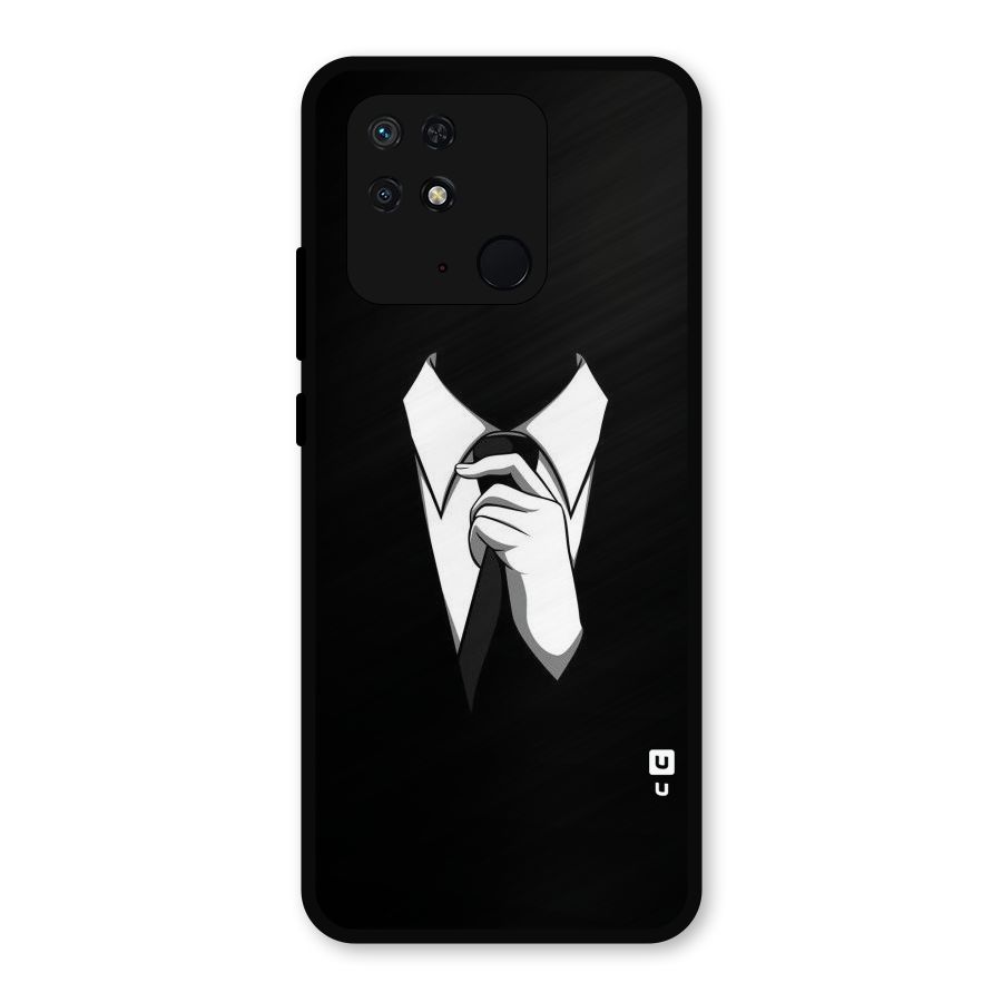 Faceless Gentleman Metal Back Case for Redmi 10 Power