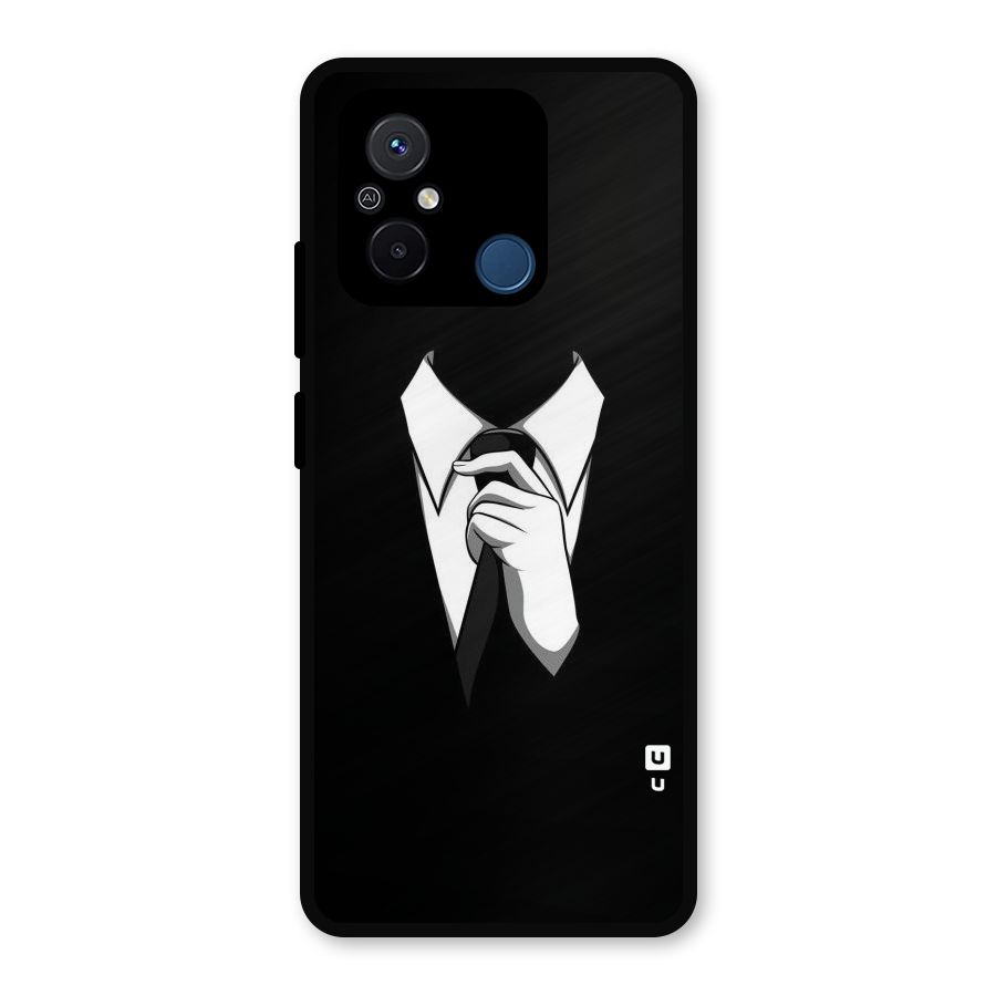 Faceless Gentleman Metal Back Case for Redmi 12C