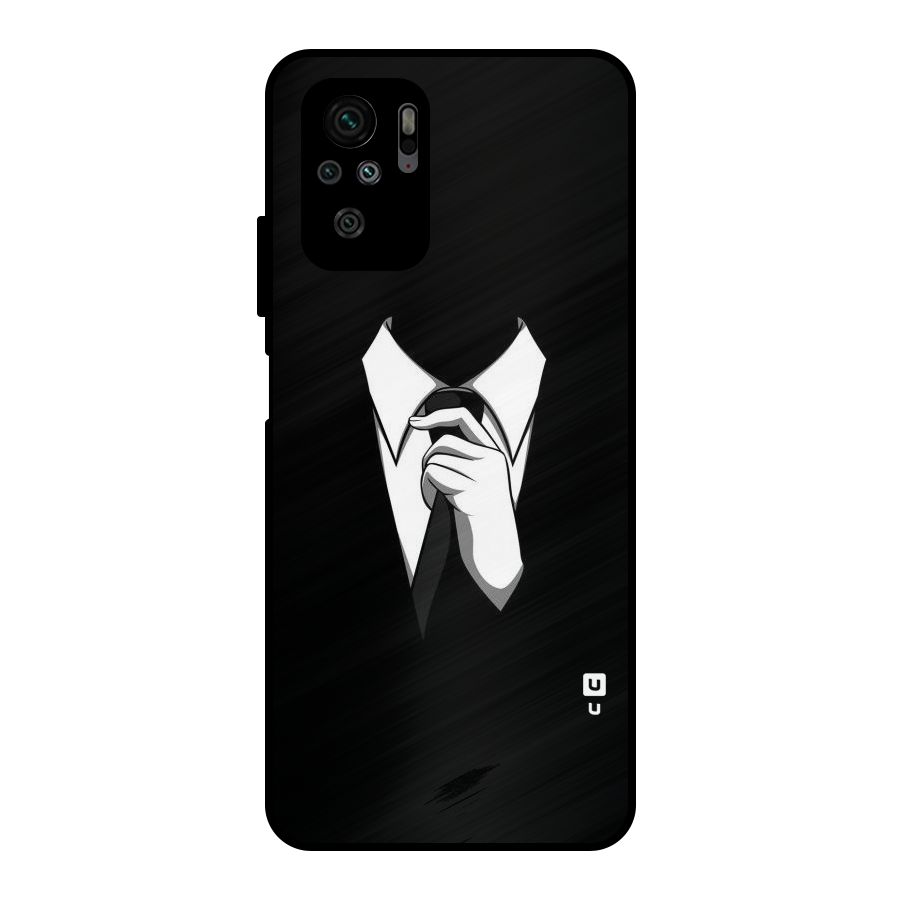 Faceless Gentleman Metal Back Case for Redmi Note 10S