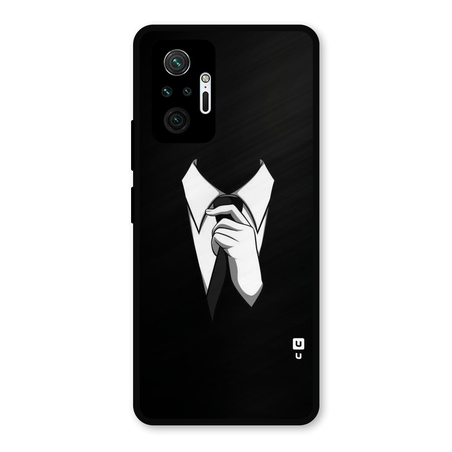 Faceless Gentleman Metal Back Case for Redmi Note 10 Pro