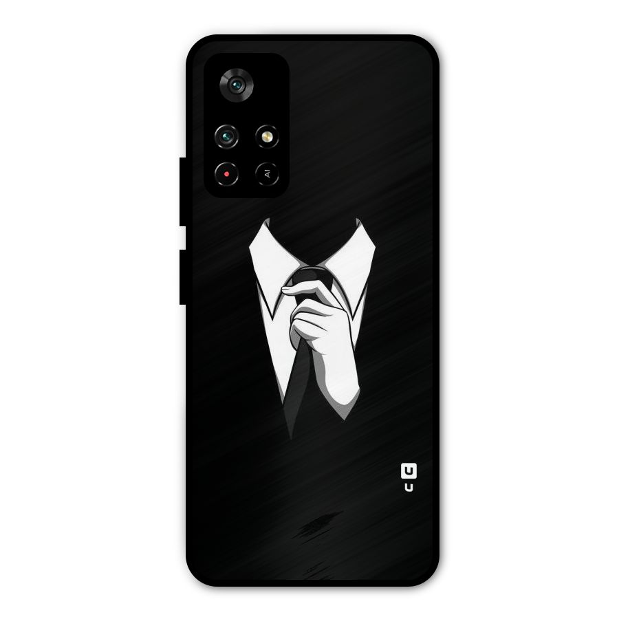 Faceless Gentleman Metal Back Case for Redmi Note 11T 5G