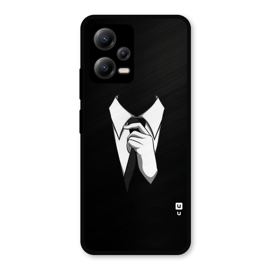 Faceless Gentleman Metal Back Case for Redmi Note 12 5G