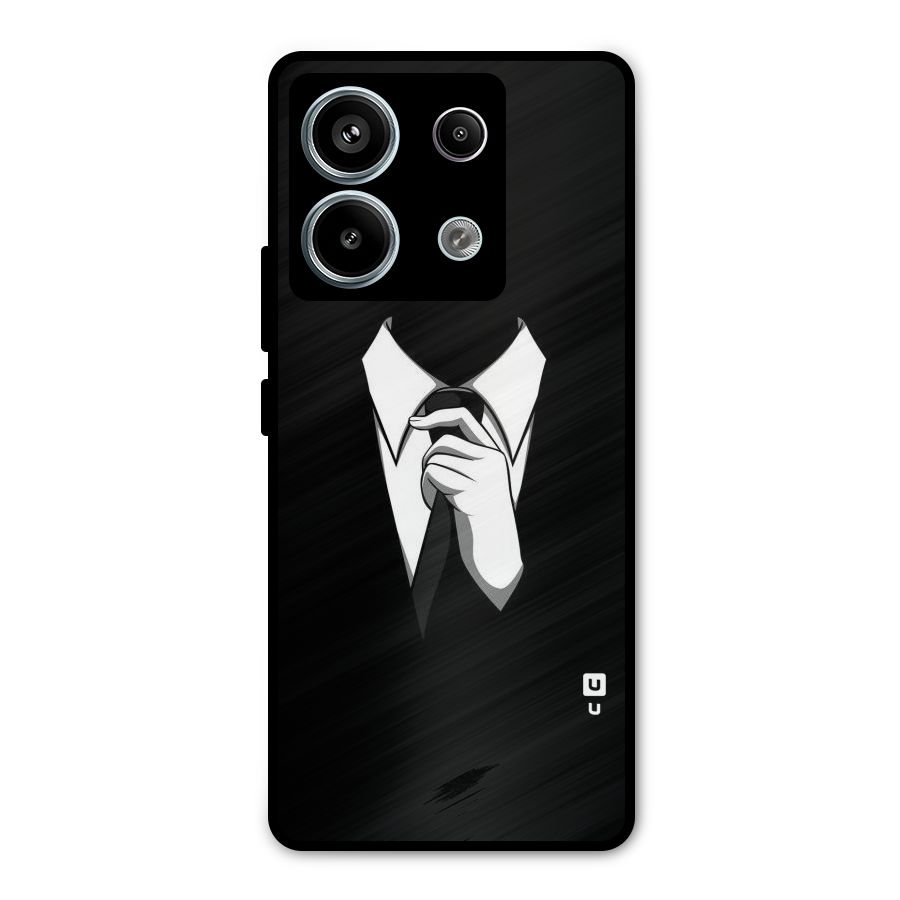 Faceless Gentleman Metal Back Case for Redmi Note 13 Pro 5G