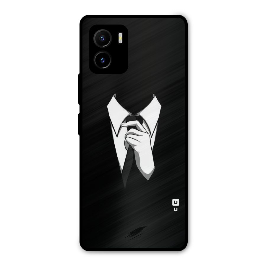 Faceless Gentleman Metal Back Case for Vivo Y15s