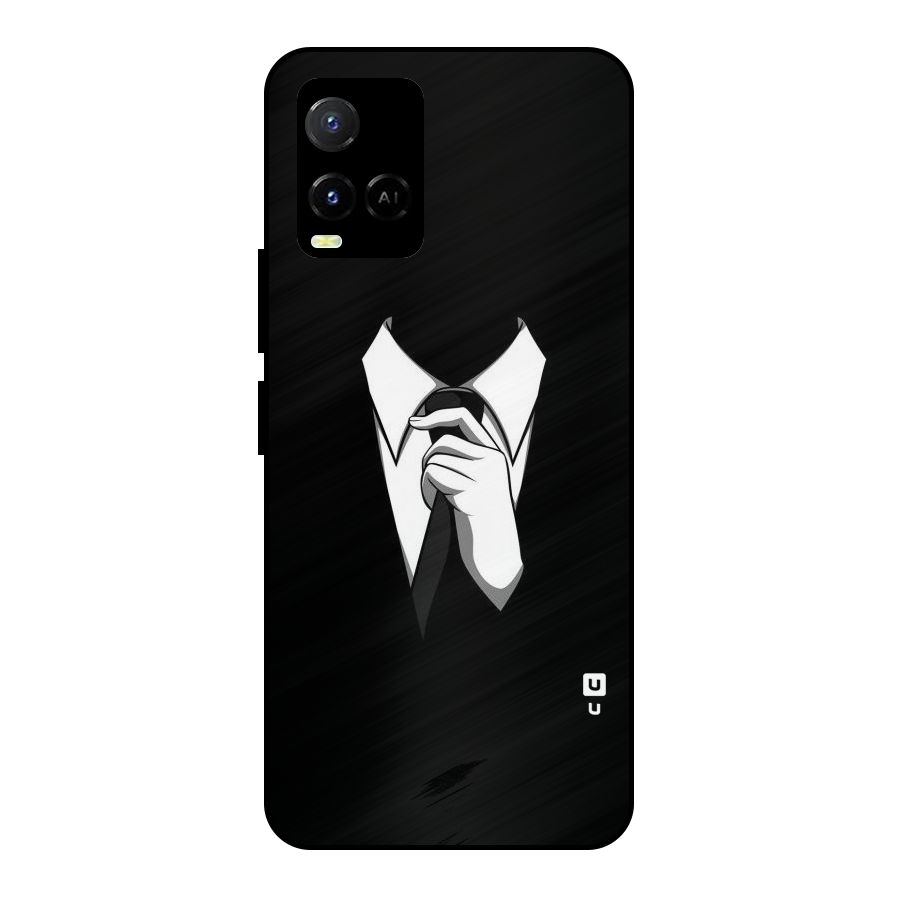 Faceless Gentleman Metal Back Case for Vivo Y21A