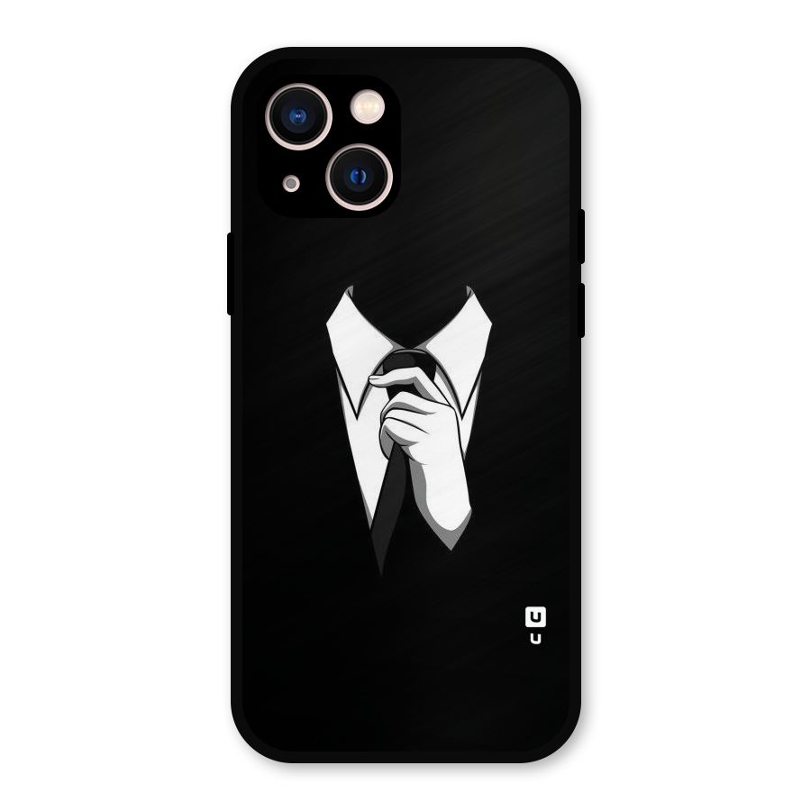 Faceless Gentleman Metal Back Case for iPhone 13