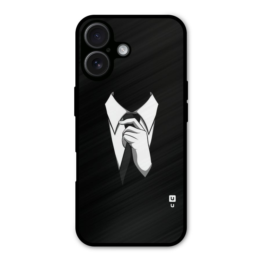 Faceless Gentleman Metal Back Case for iPhone 16