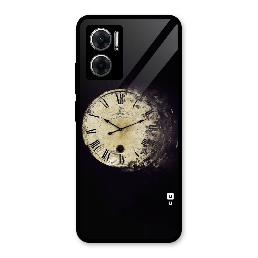 Fading Clock Glass Back Case for Redmi 11 Prime 5G
