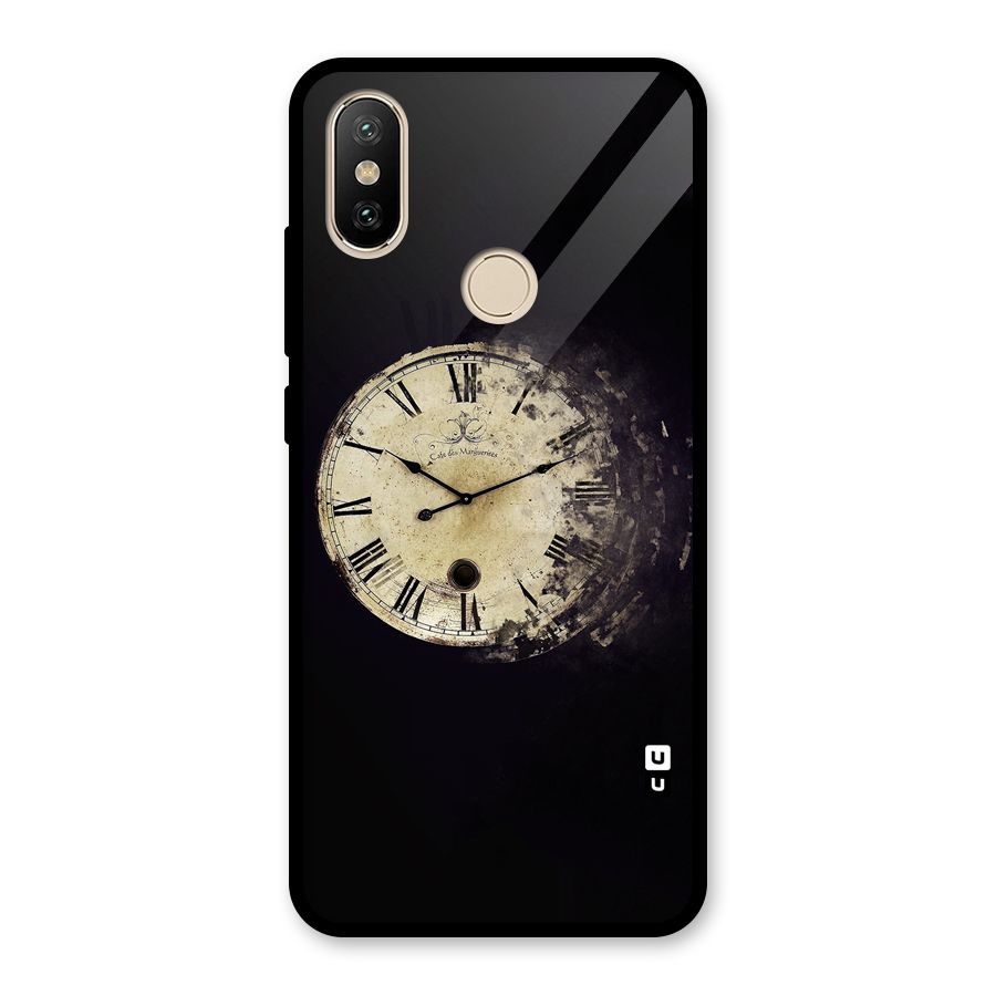 Fading Clock Glass Back Case for Redmi A2