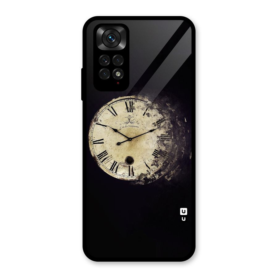 Fading Clock Glass Back Case for Redmi Note 11S