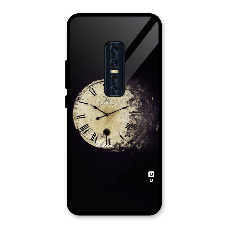 Fading Clock Glass Back Case for Vivo V17 Pro