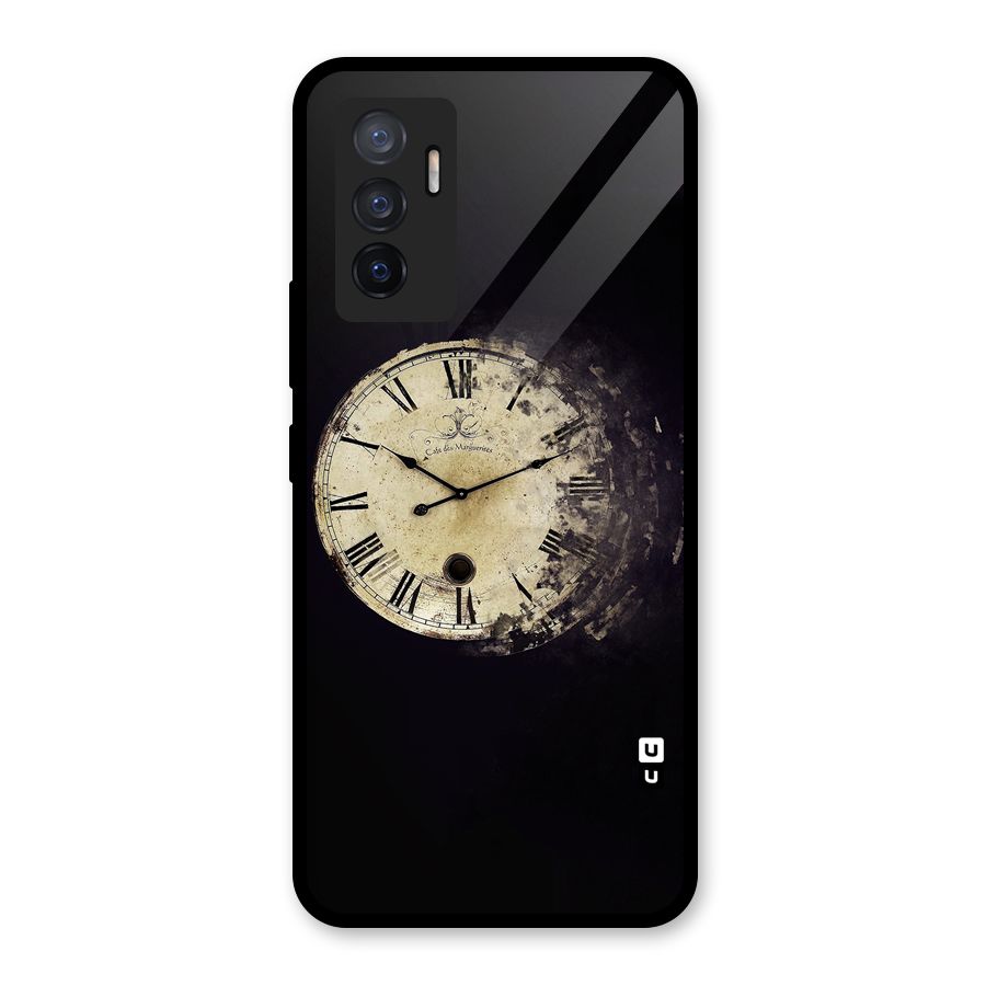 Fading Clock Glass Back Case for Vivo V23e