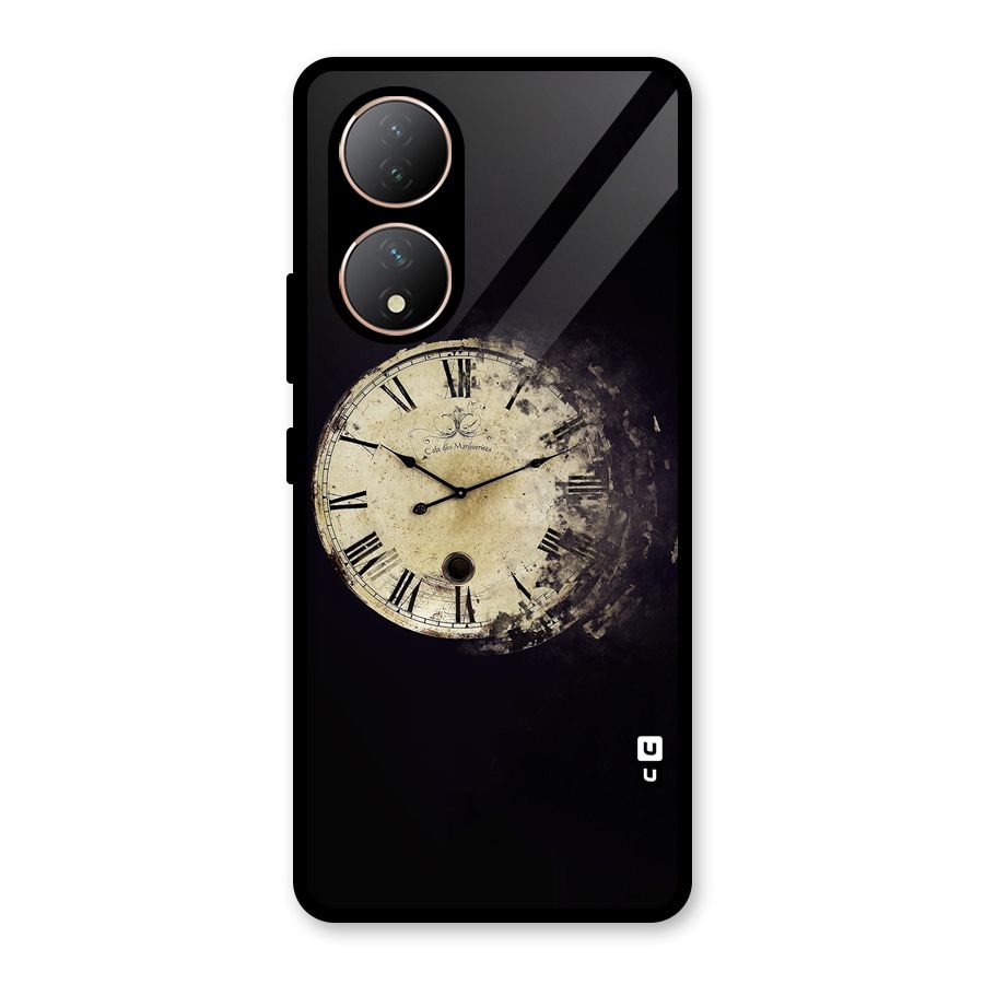 Fading Clock Glass Back Case for Vivo Y100A