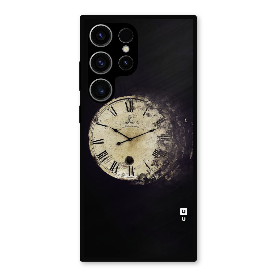 Fading Clock Metal Back Case for Galaxy S23 Ultra