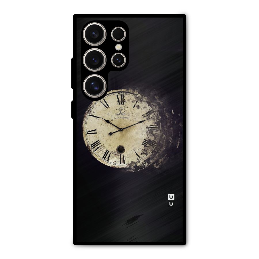 Fading Clock Metal Back Case for Galaxy S24 Ultra