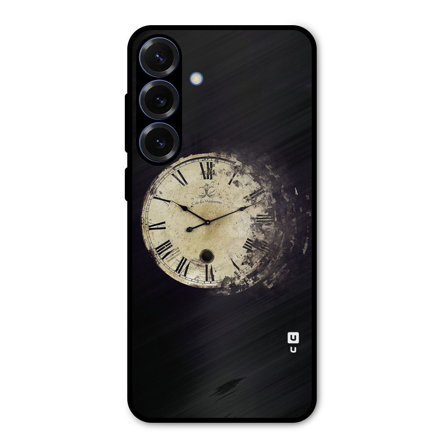 Fading Clock Metal Back Case for Galaxy S25 Plus