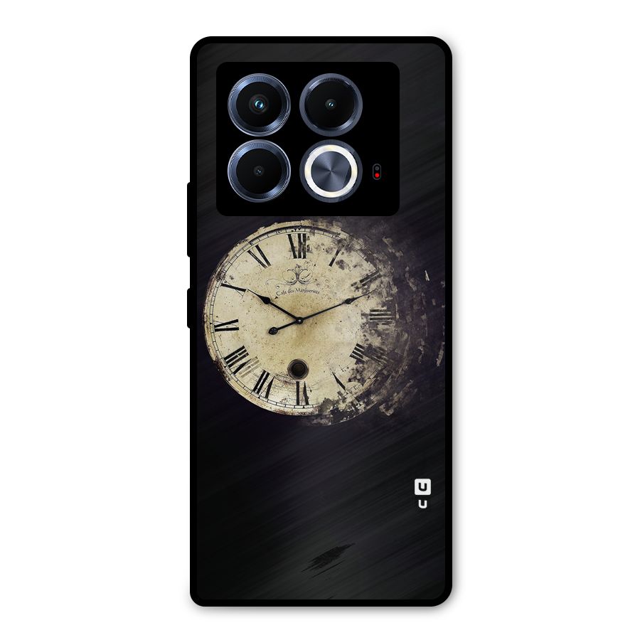Fading Clock Metal Back Case for Infinix Note 40 5G